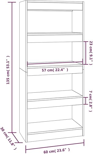Miniatura 2 de BIGBARLEY Gabinete de mediados de siglo, organizador de almacenamiento de madera, estantería para dormitorio, sala de estar, gabinete de libros,