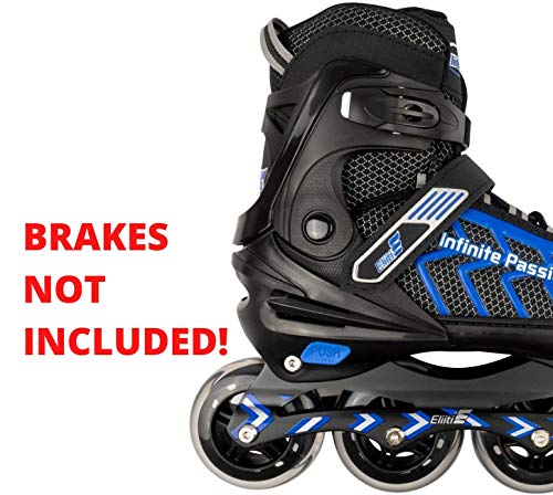 Eliiti Inline Skates For Men Women Adults Adjustable Size 5.5 To 10.5 (Blue, Xl (Us 8.5 To 10.5)) #TOP1