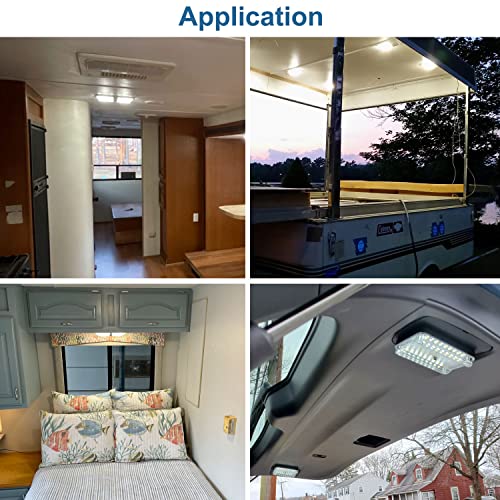 Lámpara LED de techo para auto Linkhood 2-pack 12V 36 LED miniatura 7