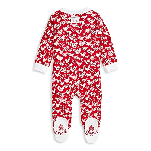 Image of Burt's Bees Baby unisex-baby Sleep & Play, Organic One-piece Romper-jumpsuit Pj, Zip Front Footed Pajama
