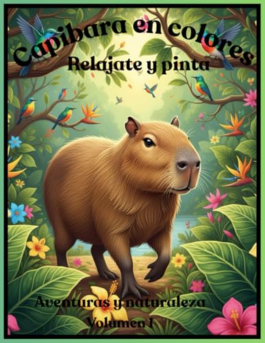 CAPIBARAS EN COLORES PINTA Y RELAJATE: Aventuras y naturaleza