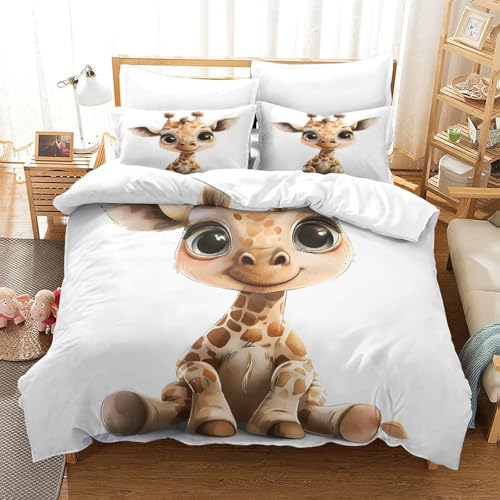 Housse de Couette Renard avec Fermeture Éclair Confort Léger