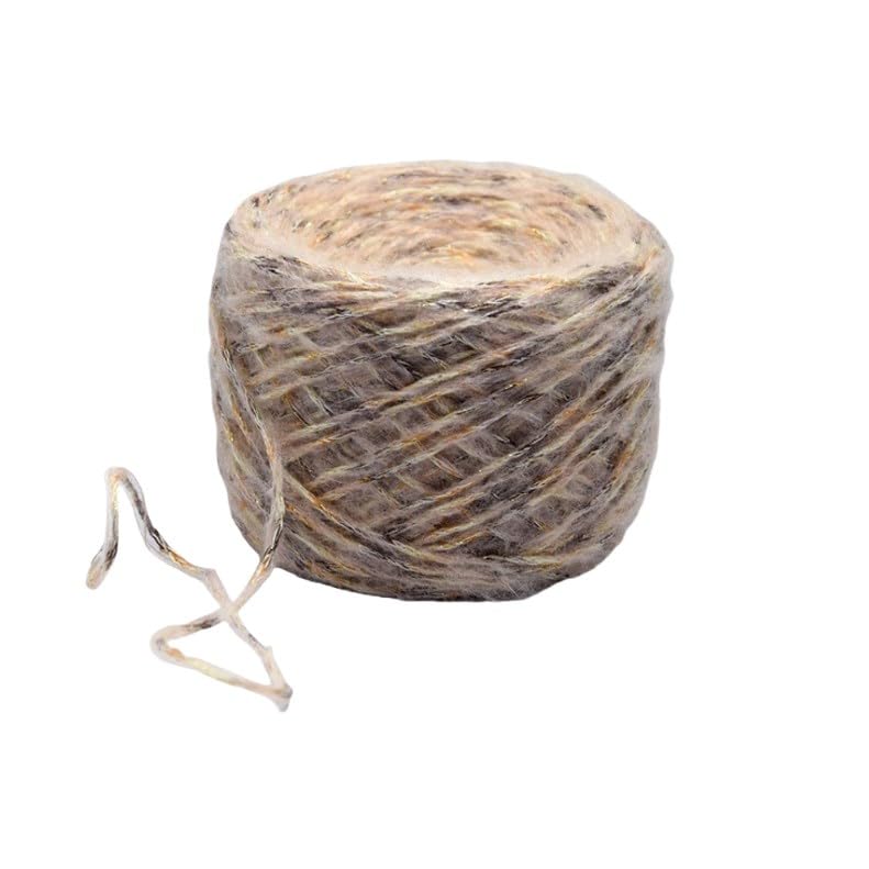 Lana suave y brillante albaricoque de 200g para tejer a crochet