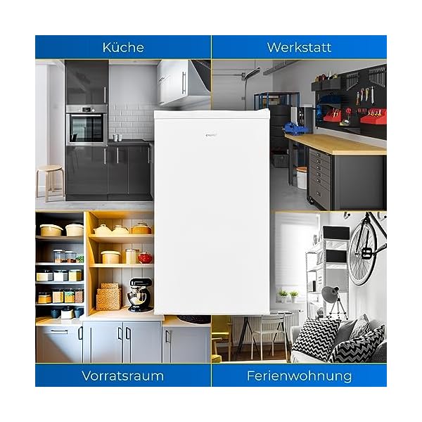 Exquisit Gefrierschrank GS5111-330E weiss | Kleiner Gefrierschrank | 63 Liter Volumen | Gefrierschrank klein | Tiefkühlschrank klein | Gefrierschubladen | Standgerät – Bild 6