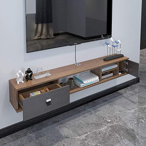 Schwimmdock Regal TV Schwimmdock Regal Wandhalterung Media Console TV Component Shelf Audio/Video-Konsole TV Halterungen TV Brett Media Console