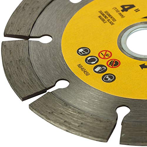 Image of DEWALT DW47402M-IN 4'' /110 mm Segmented Diamond Marble Cutting Blade (Pack of 3)