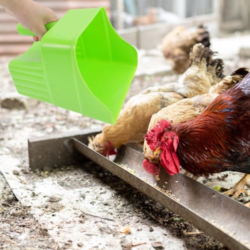 SEWOART Futterverteilschaufel Viehfutterschaufel Aus Robustem Pp Klein Kompakt Für Getreide Futter Eiswürfel Trockenfrüchte Für Bauernhof Und Ranch