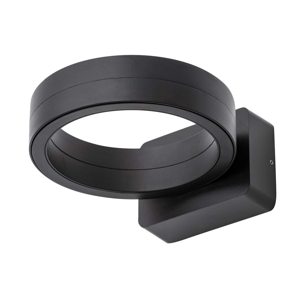 Litecraft Ringo Wall Light Outdoor IP65 Garden 16 Watt Integrated LED - Black