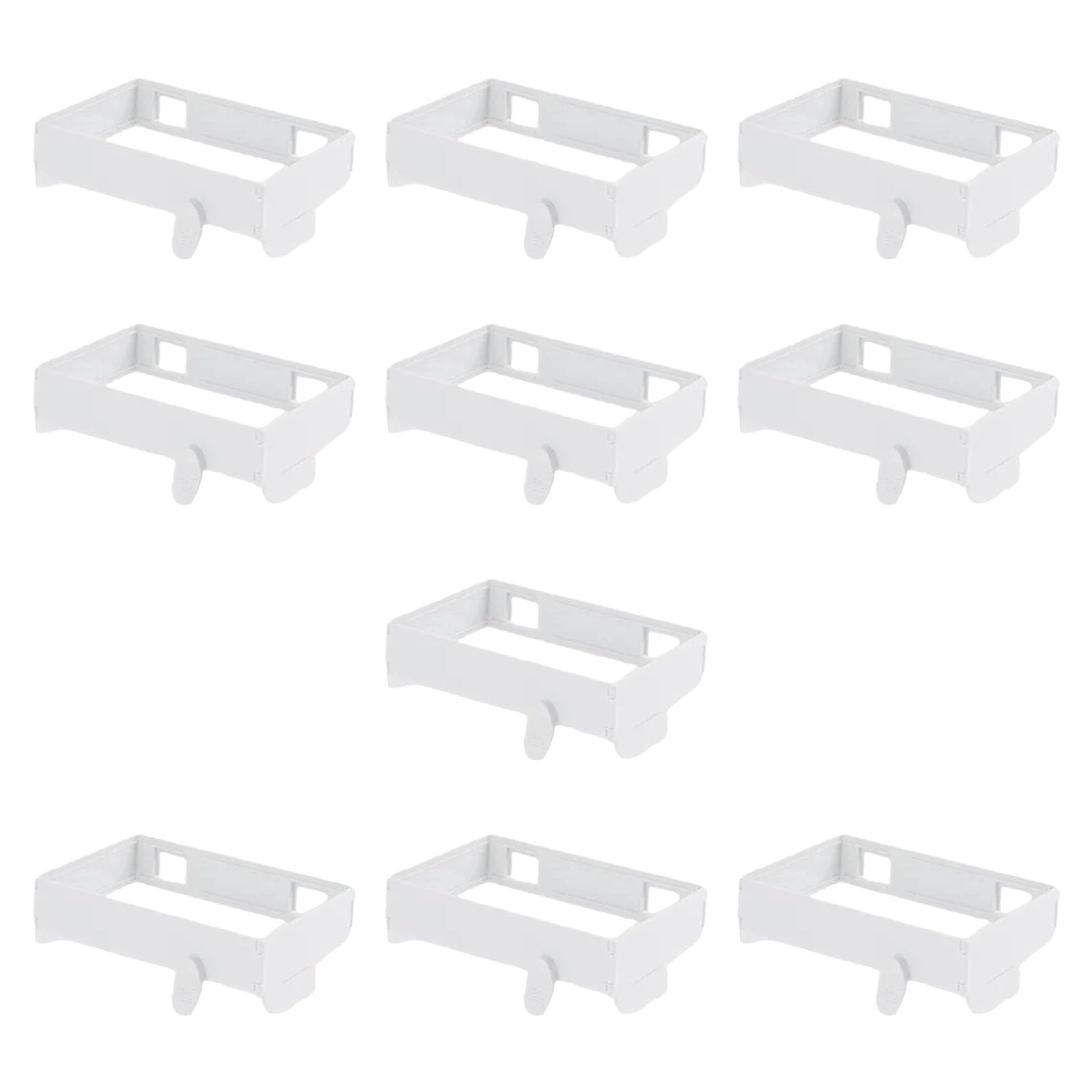 hogtnd Foldable Space Saving Bin Holder, Easy for Kitchen, Sturdy Plastic Hold, Concealed Bin Holder