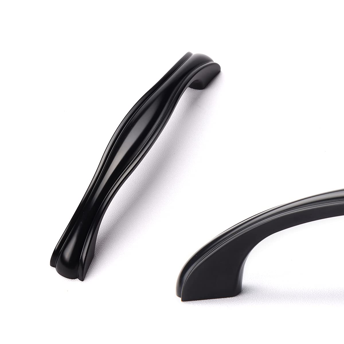 Satanga Drawer Pulls Cabinet Pulls Kitchen Hardware Closet Pulls Square Bar Pulls Drawer Pulls (knob, Black) (96mm, Black)