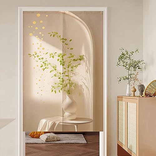 YQkasj 北欧 のれん 和風 暖簾 目隠し 遮光 間仕切り ロング おしゃれ 玄関 可愛い キッチン リビング 出入り口 飲食店 カーテン カラー14 廊下 居酒屋 店舗用 喫茶店 A80*160 部屋飾り のれん おしゃれ 短い 目隠し 間仕切り 遮