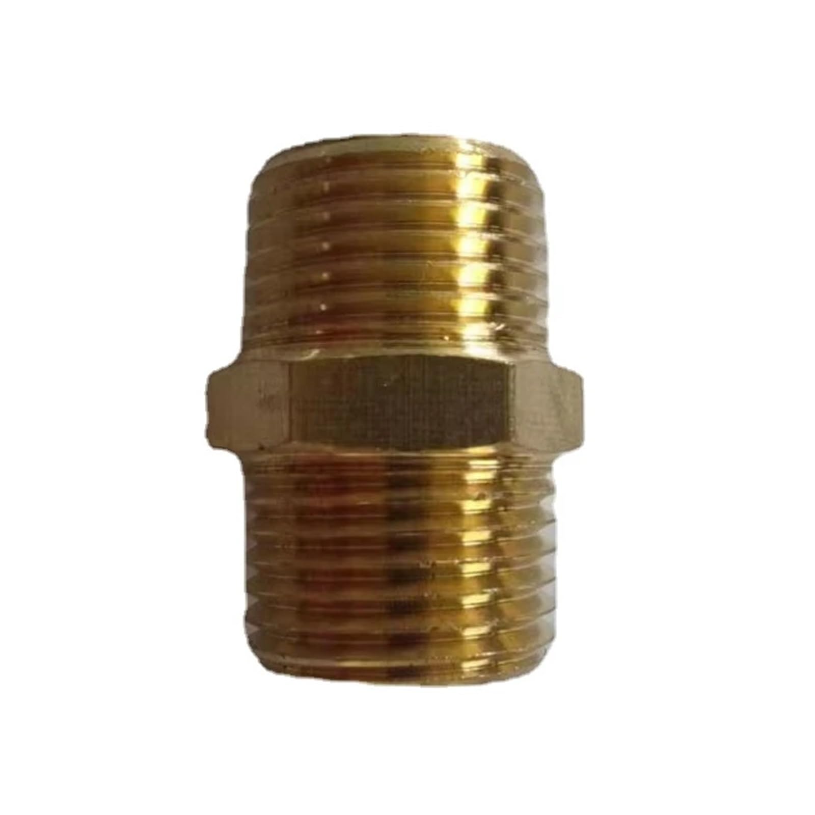 Adaptateur de connecteur de raccord de tuyau en laiton et mamelon hexagonal en acier inoxydable 304, 5 pièces, réducteur de mamelon hexagonal mâle, 1/8 "- 3/4" for l'eau, la maison et le jardin