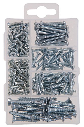 The Hillman Group 591519 Small Small Wood Screw Assortment, 195-Pack (2)