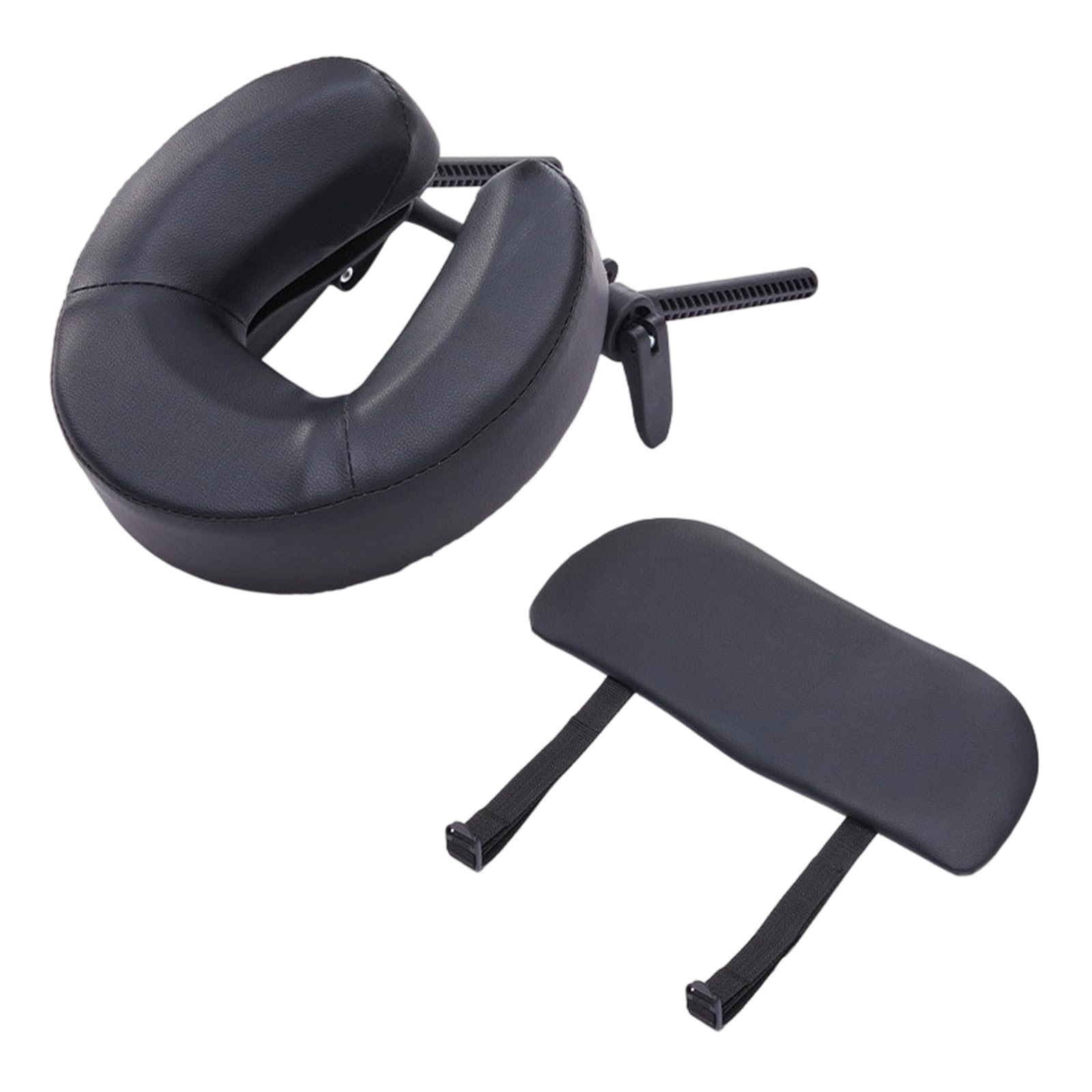 Ergonomic Face Cushion for Massage Soft Padded Anti Pressure Marks Professional Salon Equipment Face Massage Tray Pillow ブラック
