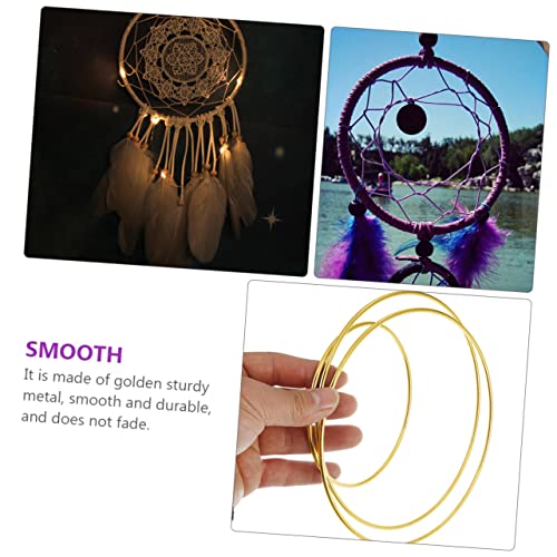 Aros de metal para manualidades Didiseaon de 20 piezas para atrapasueños y decoración de pared 7