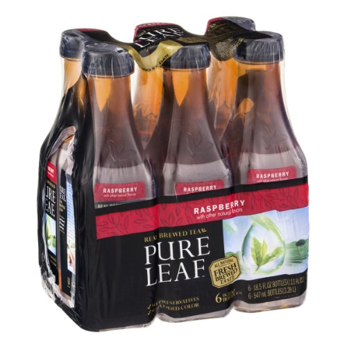 Pure Leaf Iced Tea, Raspberry, 6 Count (Pack of 2)