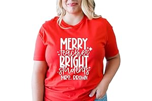 Festive Teacher Christmas T-Shirts: Spreading Joy in Classrooms