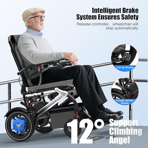 Electric Wheelchair Foldable Lightweight