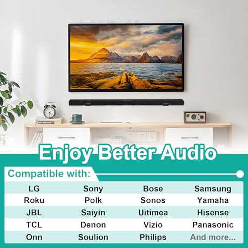 Soporte de barra de sonido ajustable de gran carga para pared 4