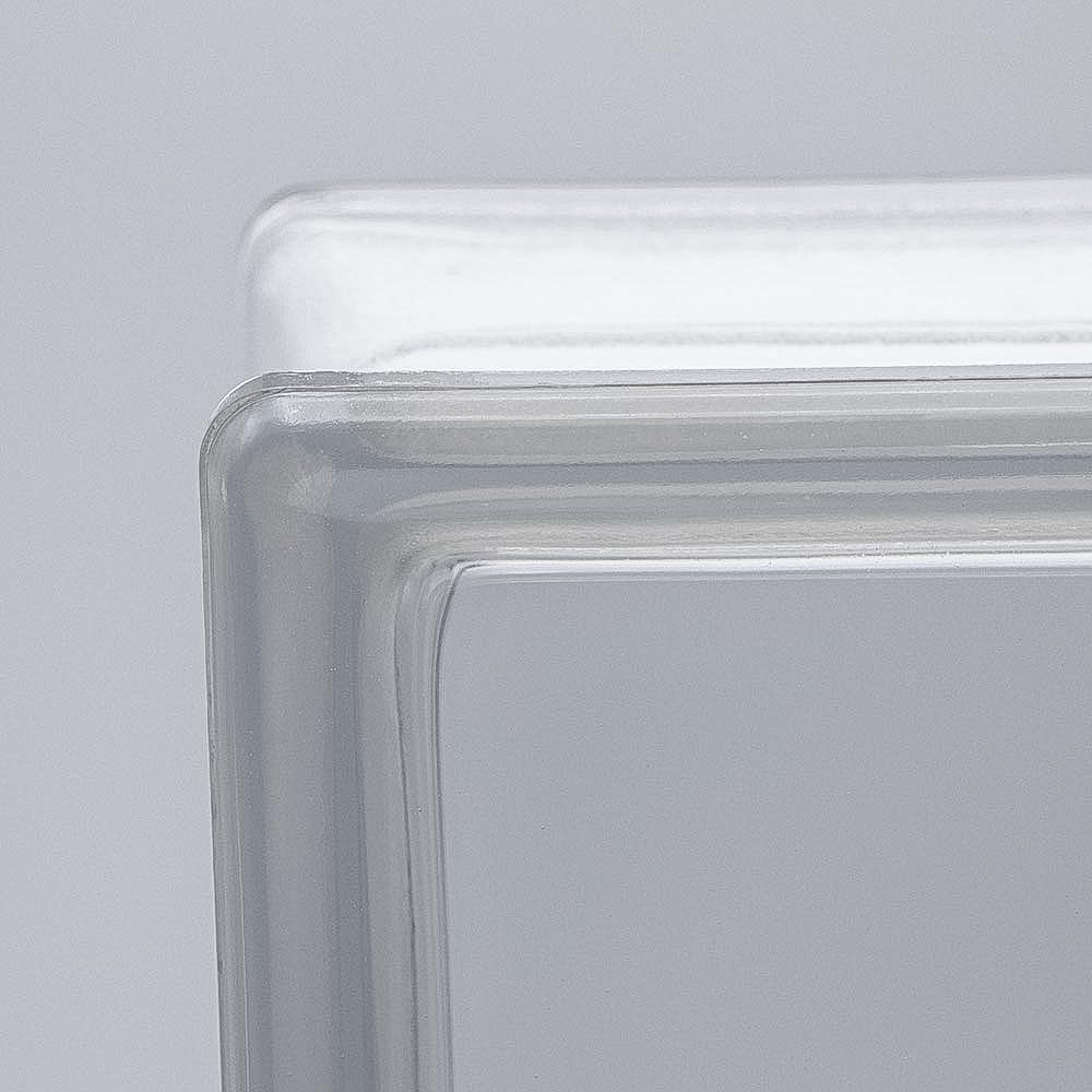 Bloque de vidrio Basic full view transparente brillante 24x24x8 cm - 4 piezas