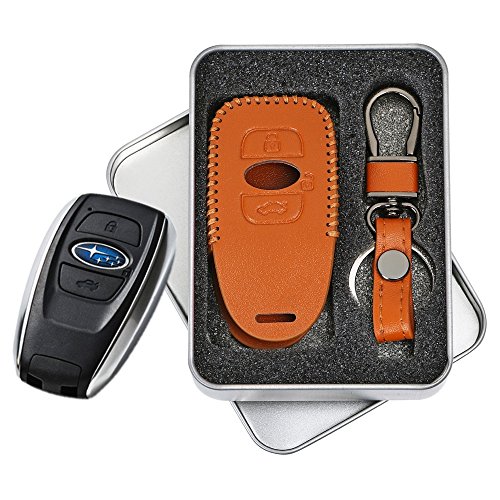 レヴォーグ レガシィ B4 インプレッサ 高級 レザー スマートキー ケース キー カバー スタイリッシュ 汚れ 滑り 傷 防止 スバル G4 WRX S4 STI XV スマピタくん