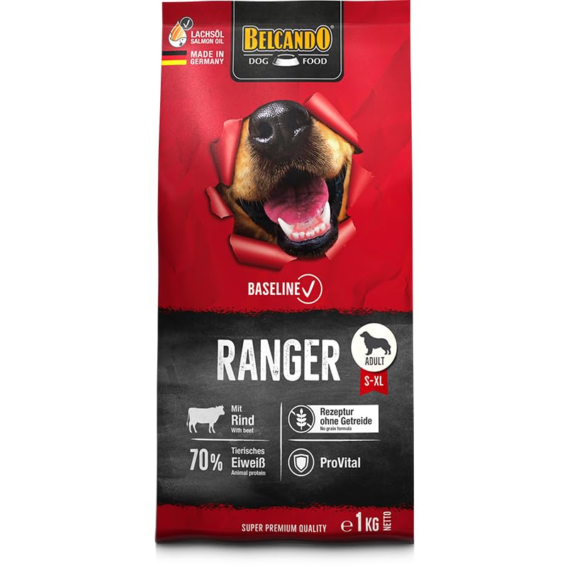 BELCANDO Baseline Ranger Con manzo - 1 kg - Crocchette per cani