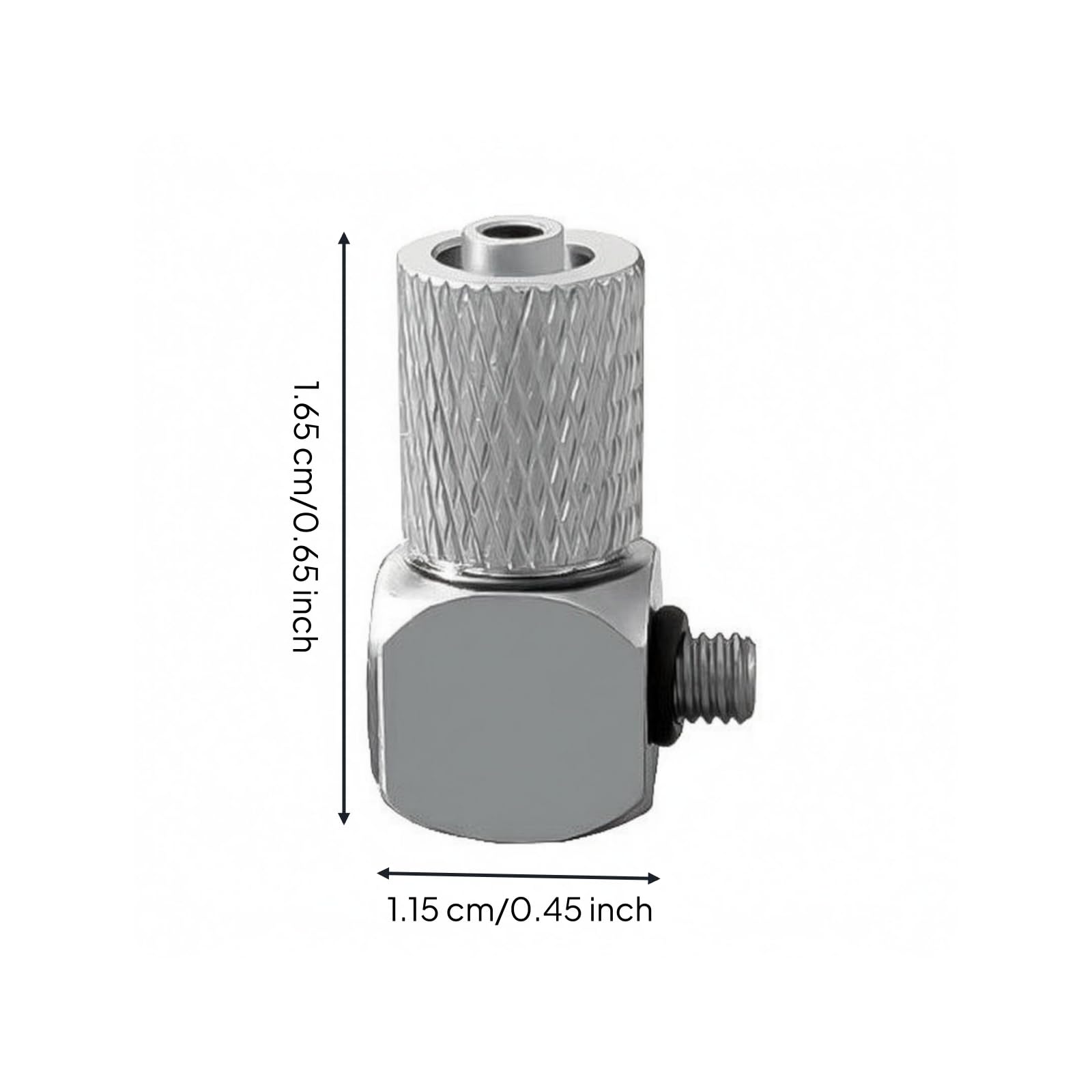 harayaa Conector Neumático Codo Empuje a Conectar Rosca Macho Latón Niquelado Ajuste Rápido y Cuerpo Hexagonal Compacto Adecuado para Sistemas, PL4-M3