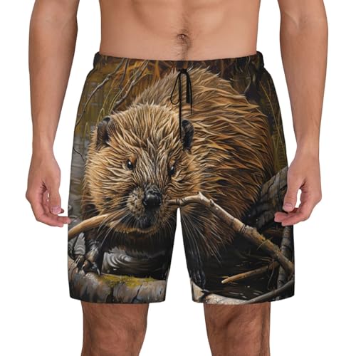 Short de bain homme respirant maillot castor séchage rapide