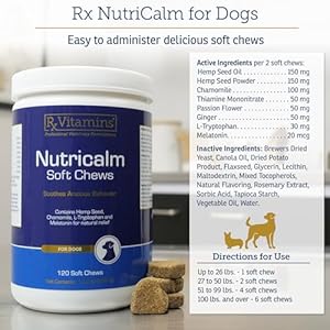   Rx-Vitamins-NutriCalm-Hemp-Calming-Chews-for-Dogs-Dog-Calming-Chews-with-Melatonin-and-Chamomile-Anxiety-Relief-Treats-Provides-Relaxation-Separation-Anxiety-Relief-for-Dogs-120-capsules