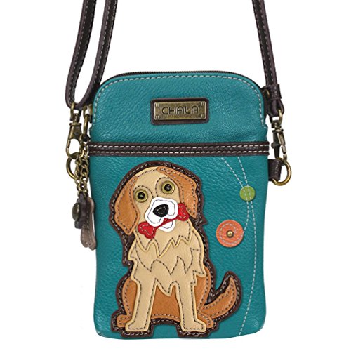 Chala Golden Retriever Cellphone Crossbody Handbag - Convertible Strap2