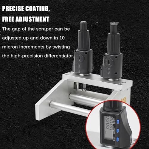 Adjustable Film Coating Applicator, 100mm Wet Film Preparation Tool with Digital Micrometer, 1-6000μm Thickness for Precise Printing & Paint Applications