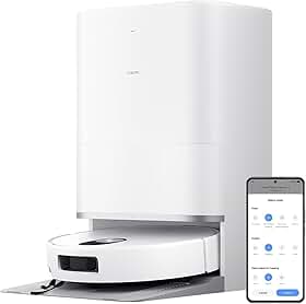 XIAOMI Aspirador robótico 5, sucção 20.000Pa, navegação a laser dToF, 8,8 cm fino, braços duplos para bordas, autolimpeza a 80 °C, sistema antiemaranhamento