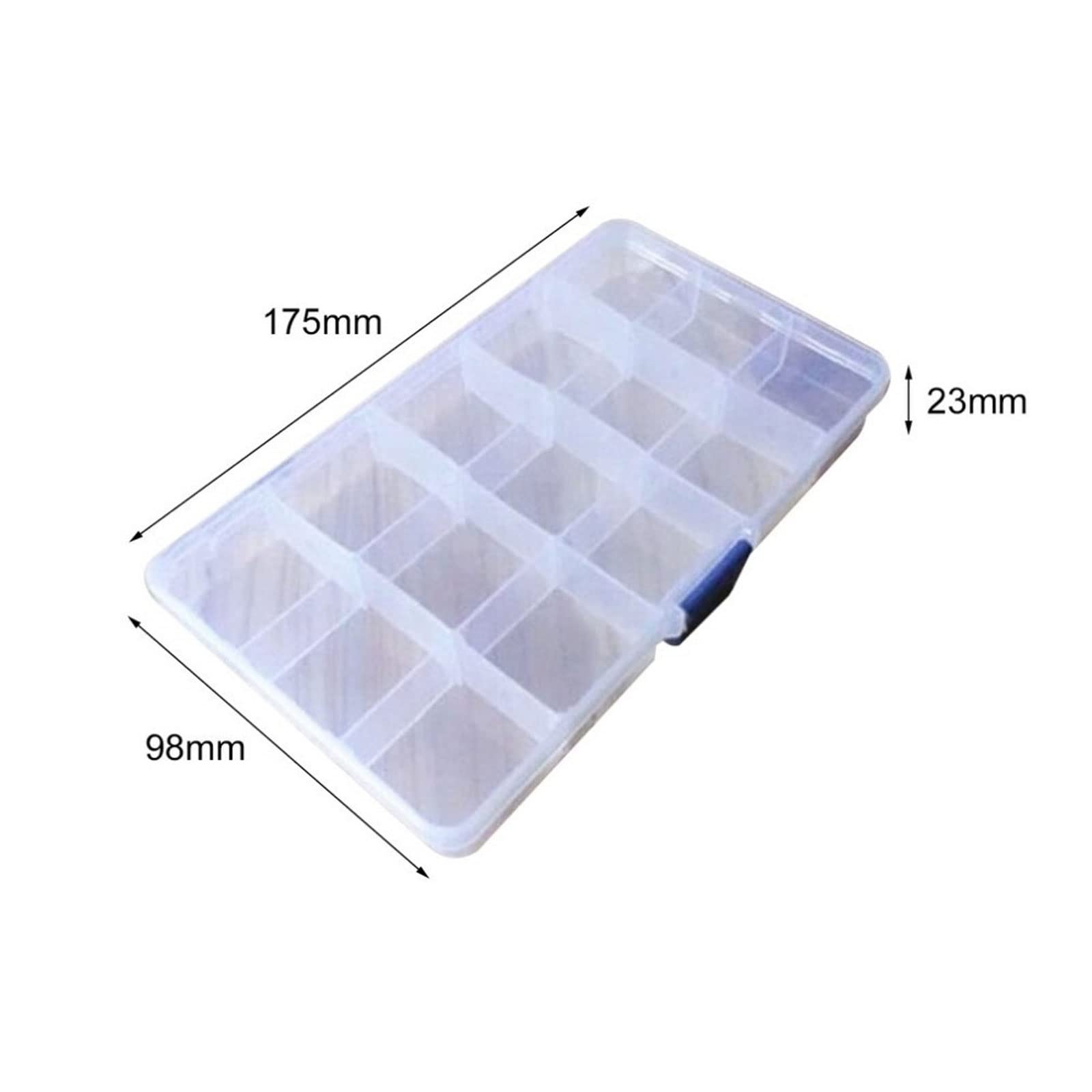 Scatole di immagazzinaggio creative scatola di immagazzinaggio con divisori rimovibili oggetti di valore gioielli contanti scatola di plastica trasparente organizzatore contenitore di