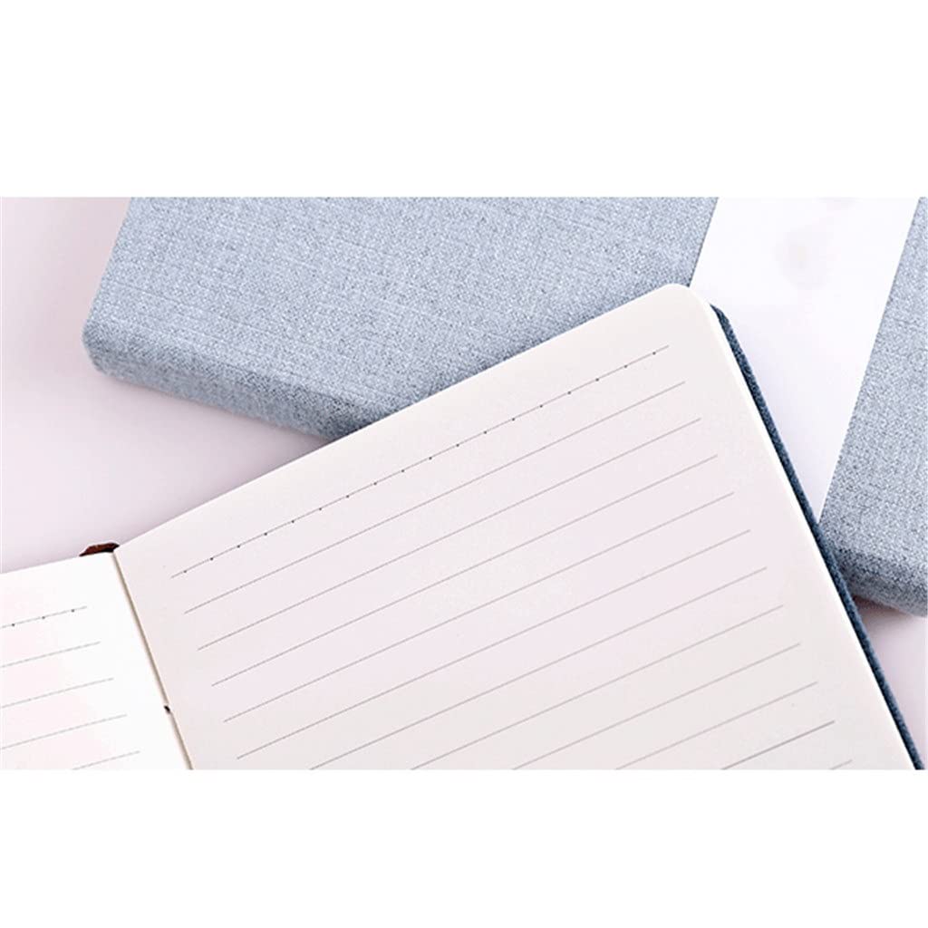 SePKUs Línea de papelería para reuniones y cuaderno en blanco, manual, tablero de escritura para diario en blanco ordinario con rayas (estilo a)