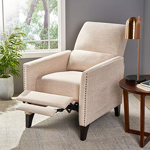Sillón acolchonado beige marrón miniatura 4