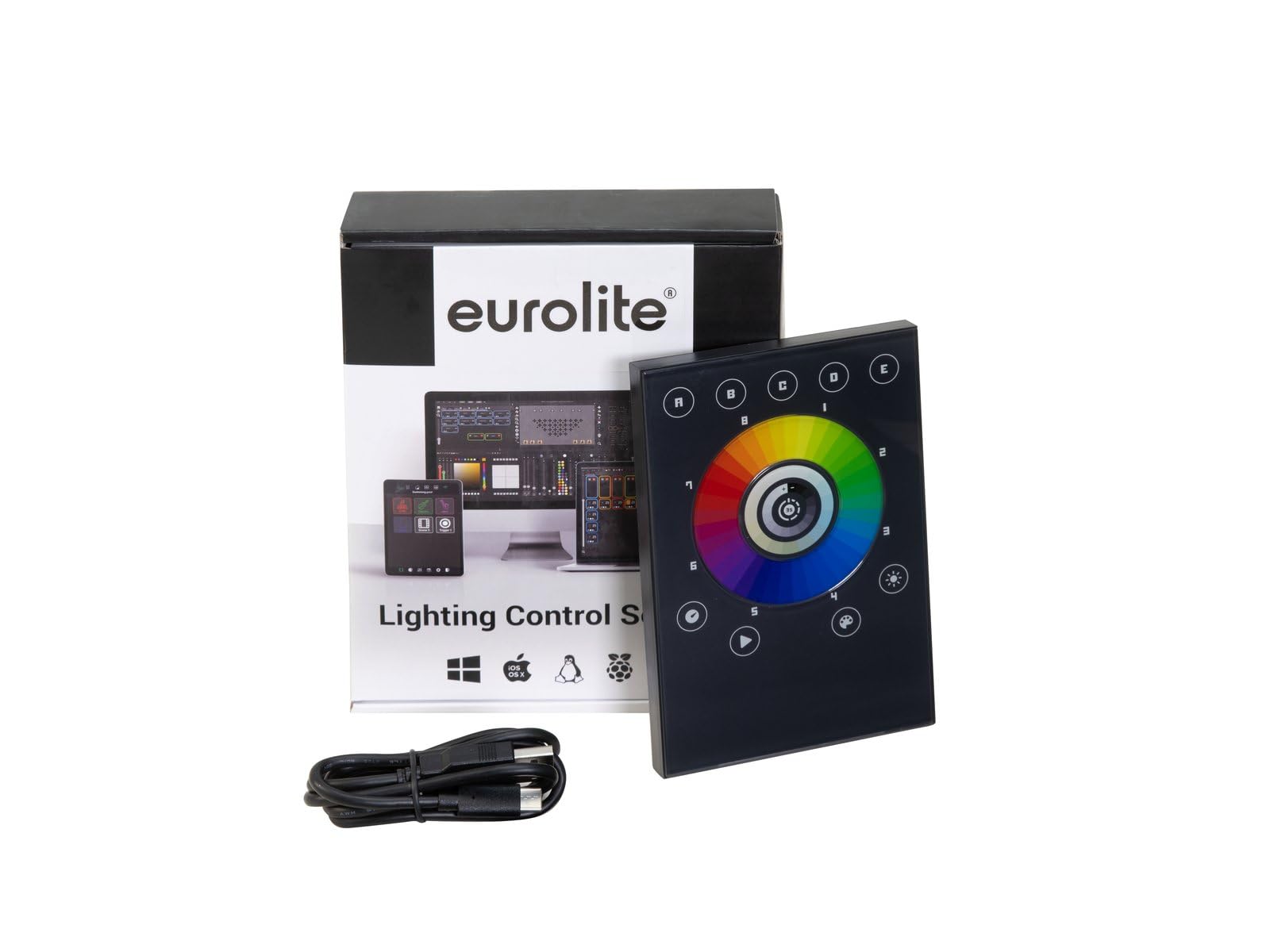 EUROLITE TOUCH-512 - Lettore standalone, controller DMX, con touchpad multifunzione e software, 512 canali