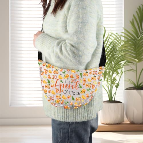 KEYCHIN Aperol Spritz Crossbody Bag Aperol Spritz Shoulder Bag It's Aperol o'Clock Aperol Spritz Themed Gifts3