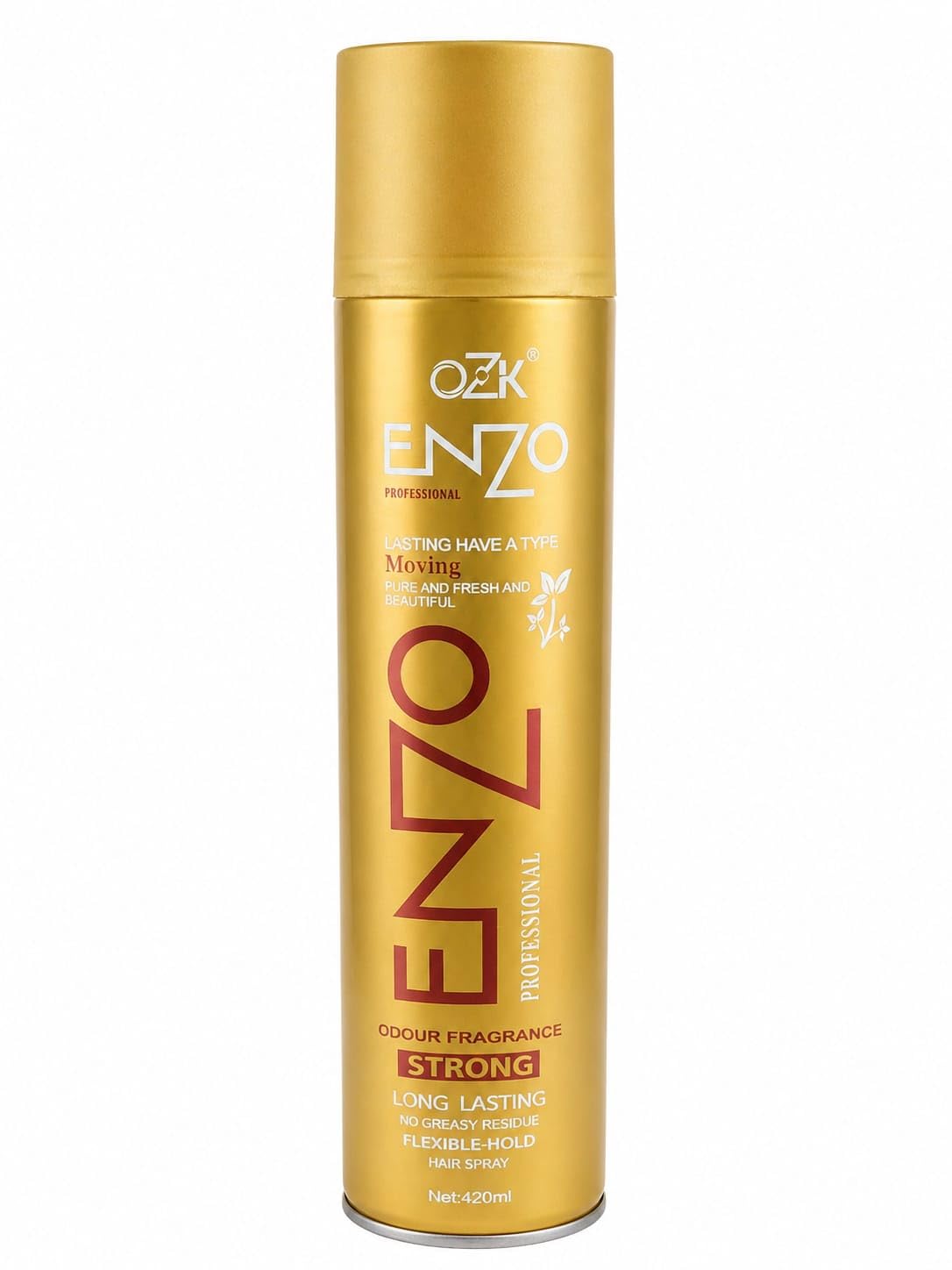 ENZO OZK Ultra Shine Hair Spray for Men & Women | 24 Hours Strong Hold | Long Lasting, Non-Greasy, Flexible Styling | Odour Fragrance Hair Spray 420ml-picture-31