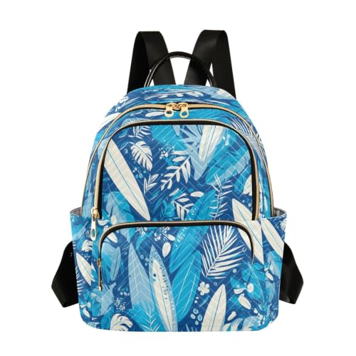 Bookbag de voyage dessin animé et plume bleue, un cadeau pour ado