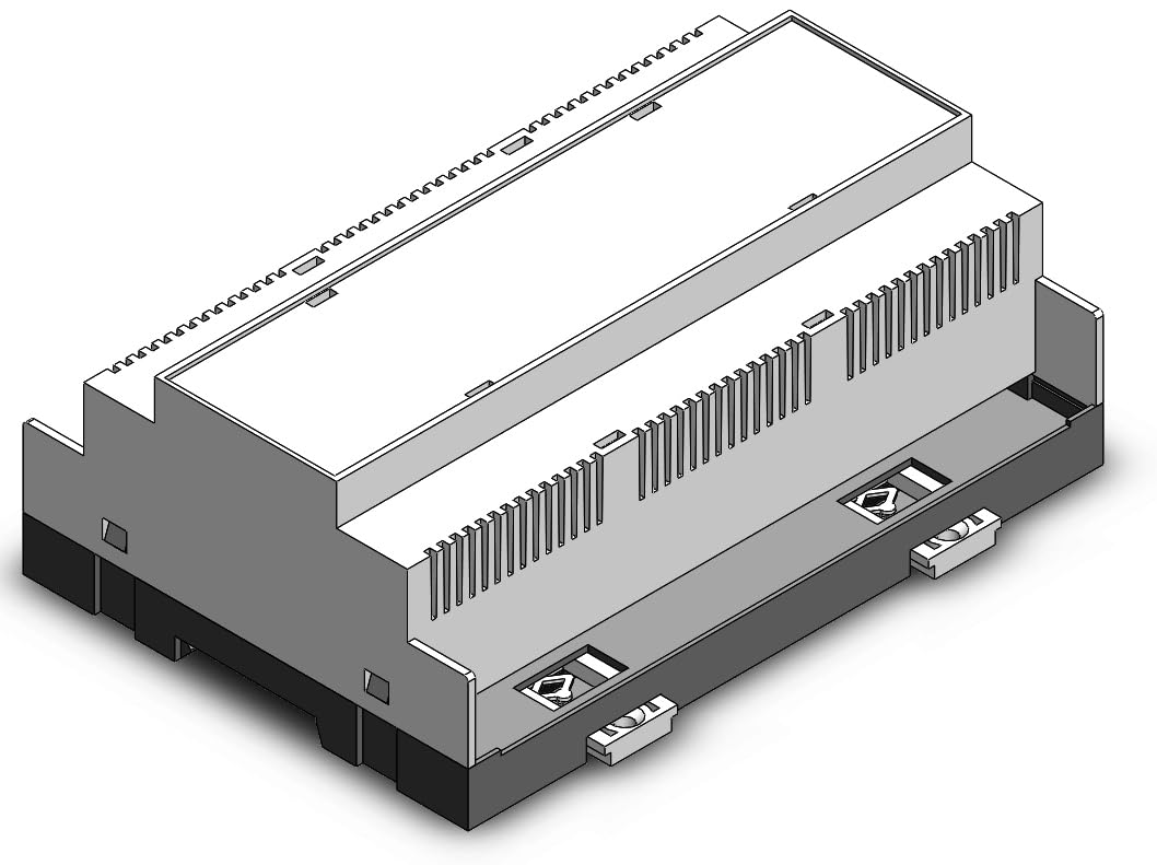 Gaurang Din Rail Enclosure 110 * 157 * 58.5mm for Electronic Home Automation PLC Switch box industrial boxes electrical box ABS enclosure Din Rail Enclosure Control Box (CES-157-01 without terminals)-image-20