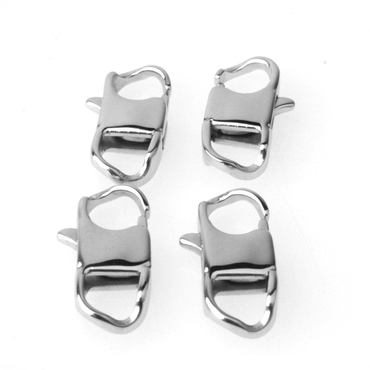 Broche 12x7mm Tipo Langosta De Acero Inoxidable. 50 Pzas