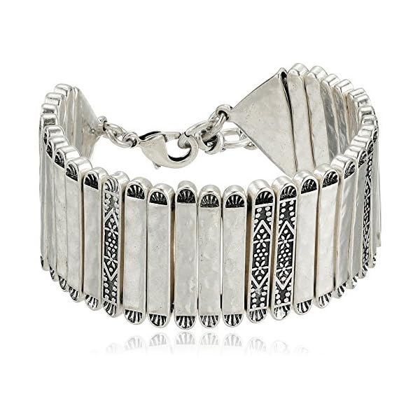 Lucky Brand Silver-Tone Statement Link Bracelet