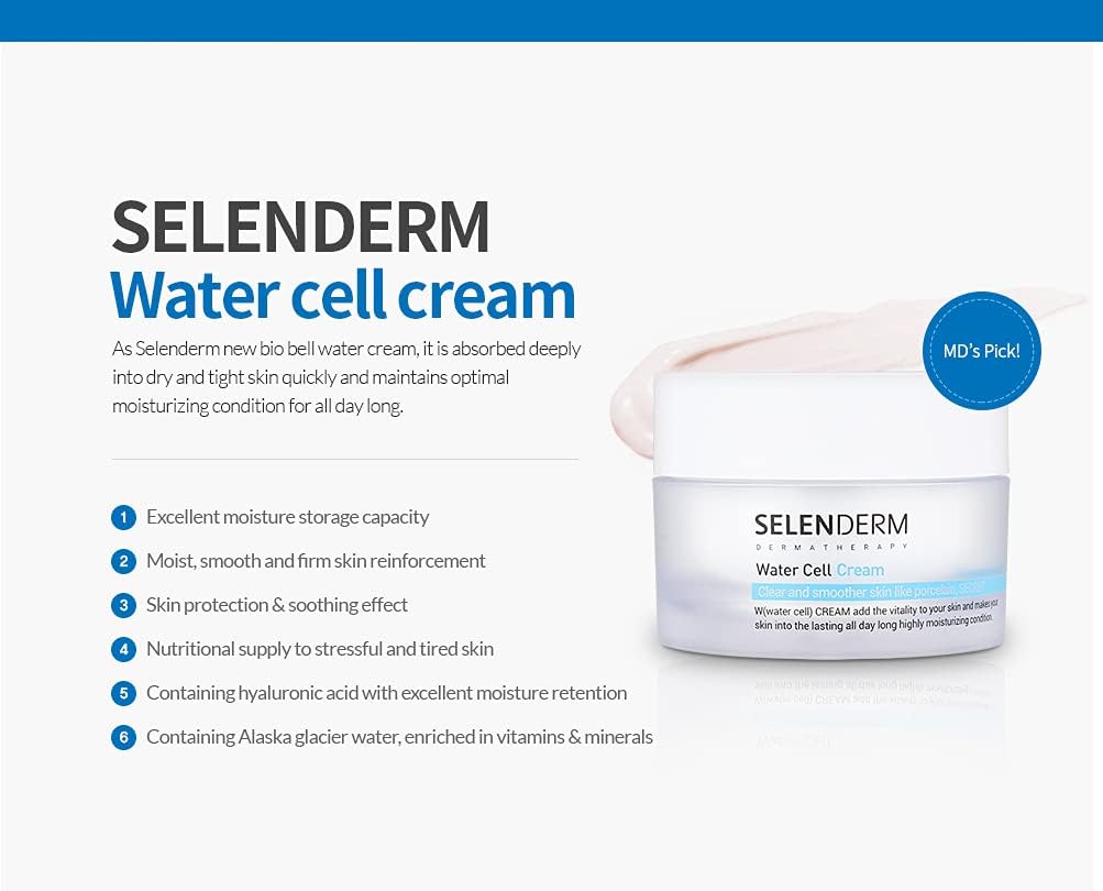 Water Cell Cream Moisturizer Water facial cream Water Ice Cream 1.76 Oz