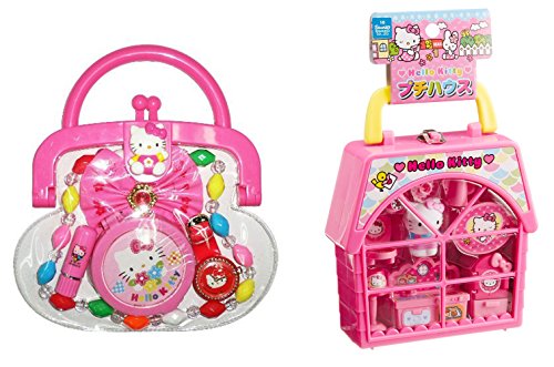 Hello Kitty 2 Sets Petite House and Purse with Accessories (Japan Import)