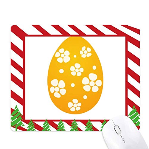 Tapis de souris original avec motif oeufs de pâques jaune festival de tradition