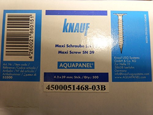 Preisvergleich Produktbild Aquap.Maxi Schrauben 4,3 x 39 (500 Stück)