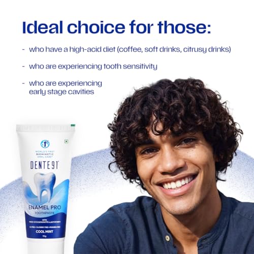 Image of Dente91 Enamel Pro Toothpaste| Sensitivity Relief | Repairs Cavities | Fights Gum Disease | Reduces Bad Breath | Strengthens Enamel | Pack of 4, 4 X 100g