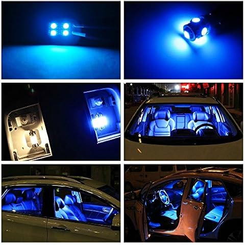 skylightauto 14pcs LED Premium Blue Light Interior Package Deal for Hummer H2 2003-2009 Cover