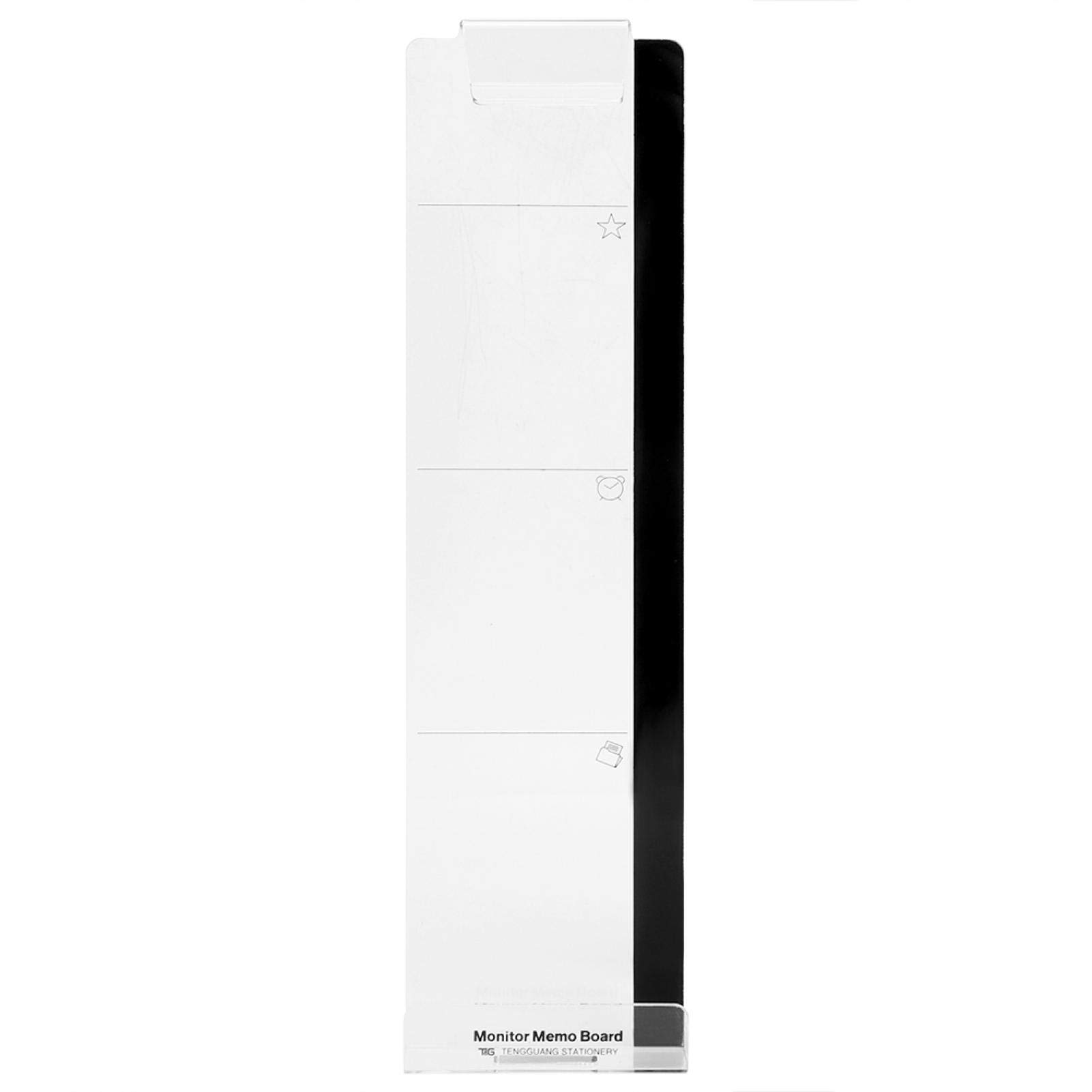 Computer Screen Monitor Memo Board Acrylic Message Memo Boards Sticky Reminder(A)