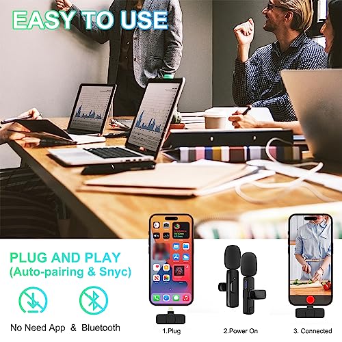Judkiom MICROPHONE01 2 Pack Wireless Lavalier Microphone thumb #1